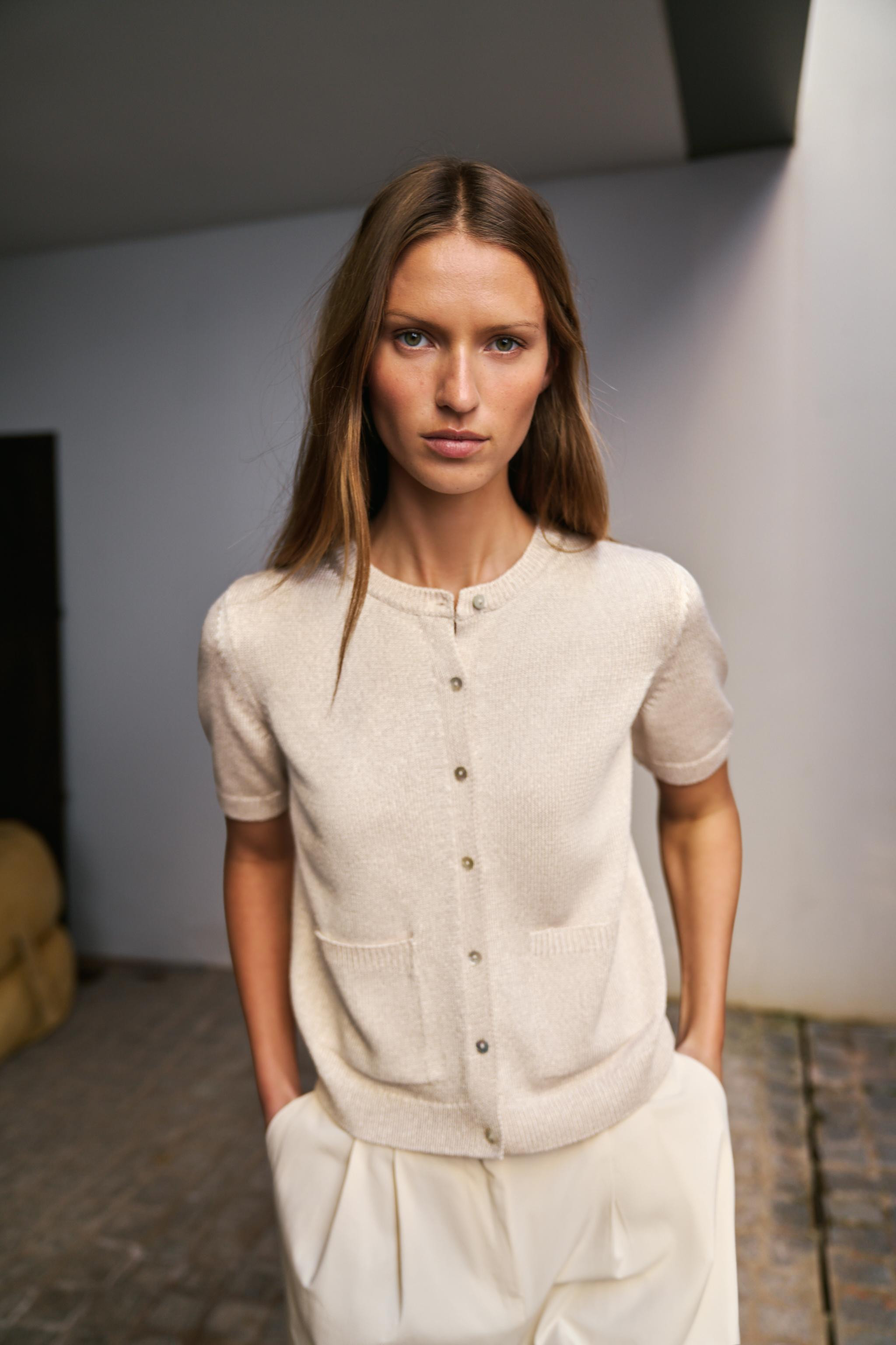 SHORT SLEEVE CARDIGAN | Zara Canada