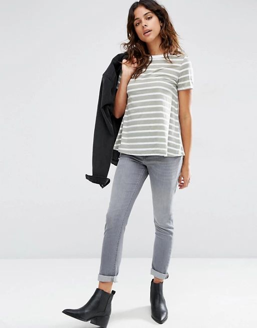 ASOS Swing T-Shirt In Stripe at asos.com | ASOS US