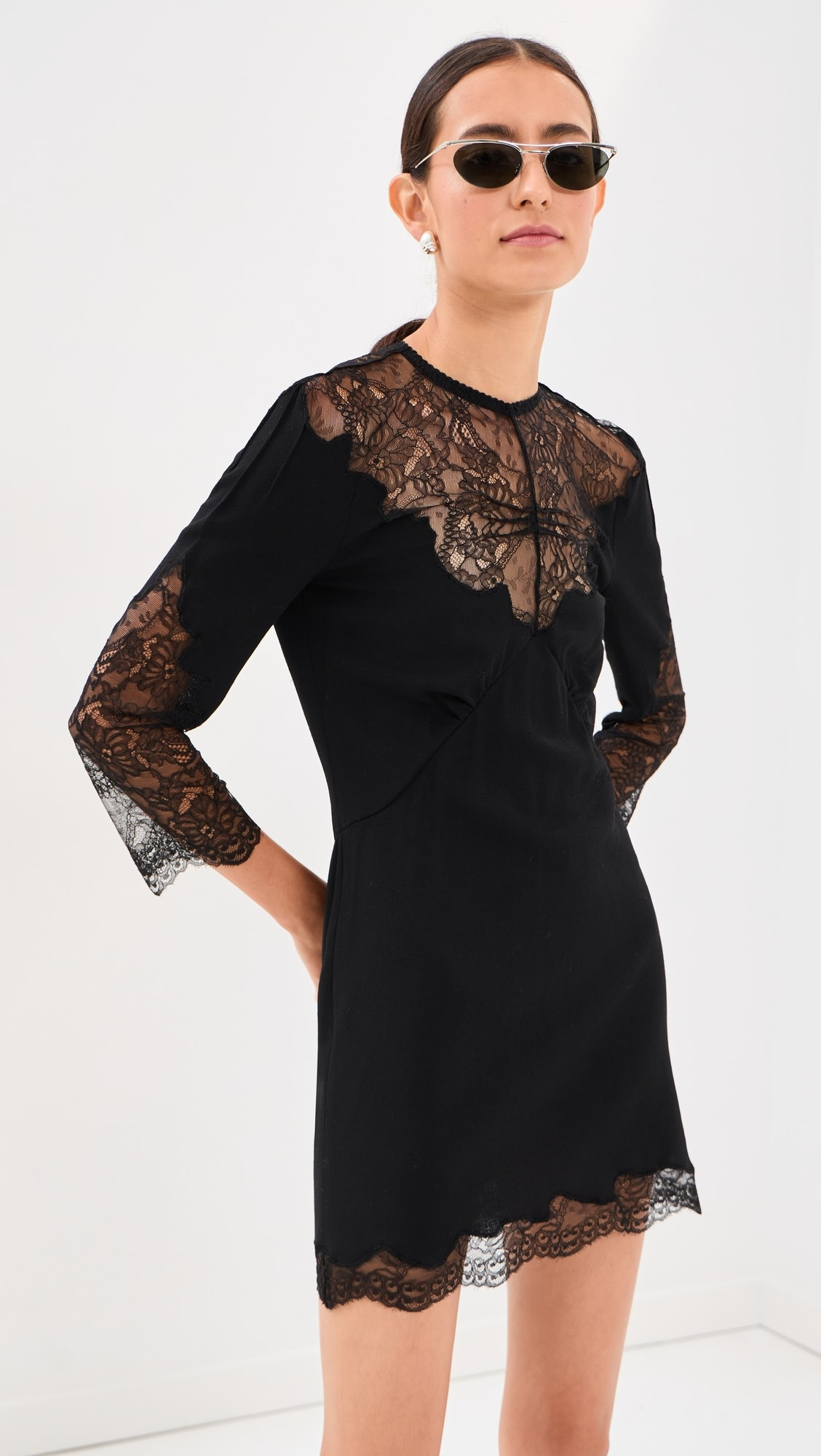 The Attico Lace Mini Dress | Shopbop | Shopbop