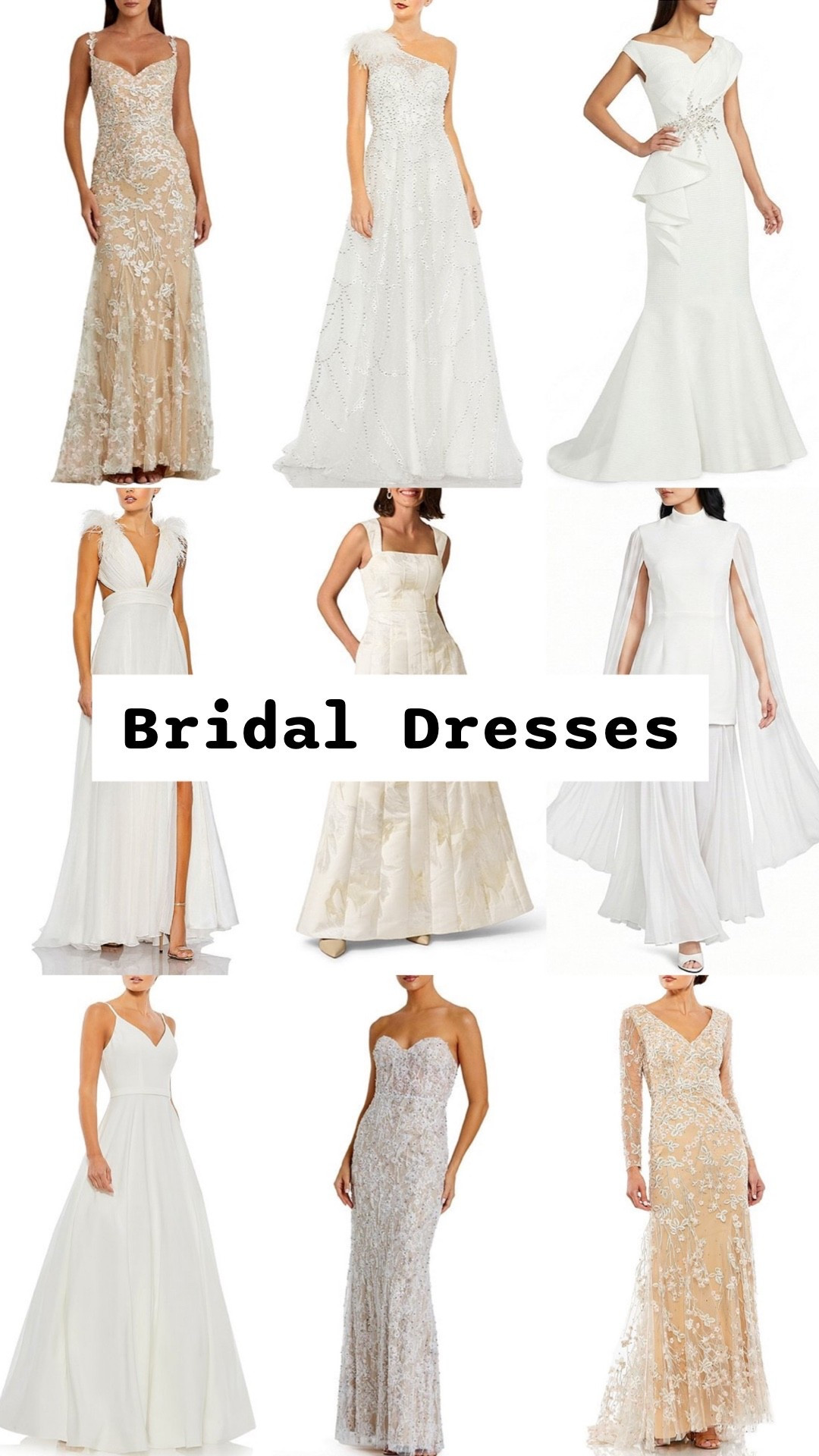 Long white bridal dresses @dillards for engagement photo or party, bachelorette party, bridal shower, rehearsal dinner, welcome dinner, wedding reception, elopement, backyard wedding, beach wedding, destination wedding, city hall wedding, courthouse wedding, micro wedding.

#LTKWedding #LTKSeasonal #LTKSaleAlert