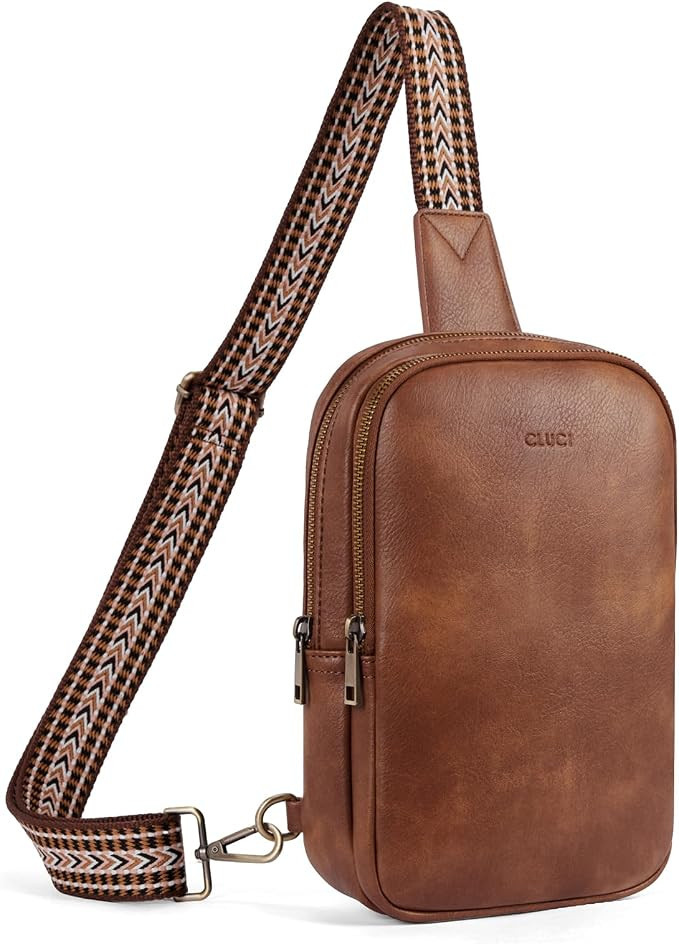 CLUCI Sling Bag for Women Crossbody Purse Large Leather Cross Body Bag Women Sling Backpack for T... | Amazon (US)