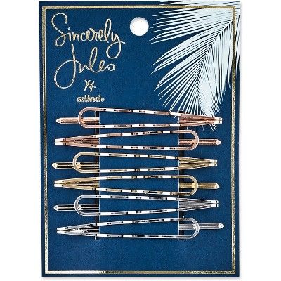 Sincerely Jules by Scünci Wavy Open Bobby Pins (2.75" x 0.4") - 6pk | Target