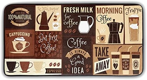 Coffee Kitchen Rugs Washable Non Slip Door Mats for Standing Mat Kitchen Doormat Doorway Bathroom Ru | Amazon (US)