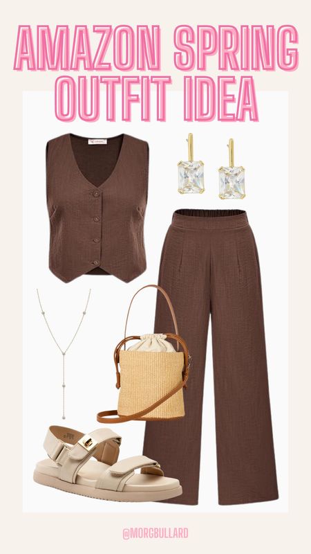 Amazon Spring Outfit | Spring Fashion | Vest Set | Amazon Fashion

#LTKfindsunder50 #LTKstyletip #LTKfindsunder100