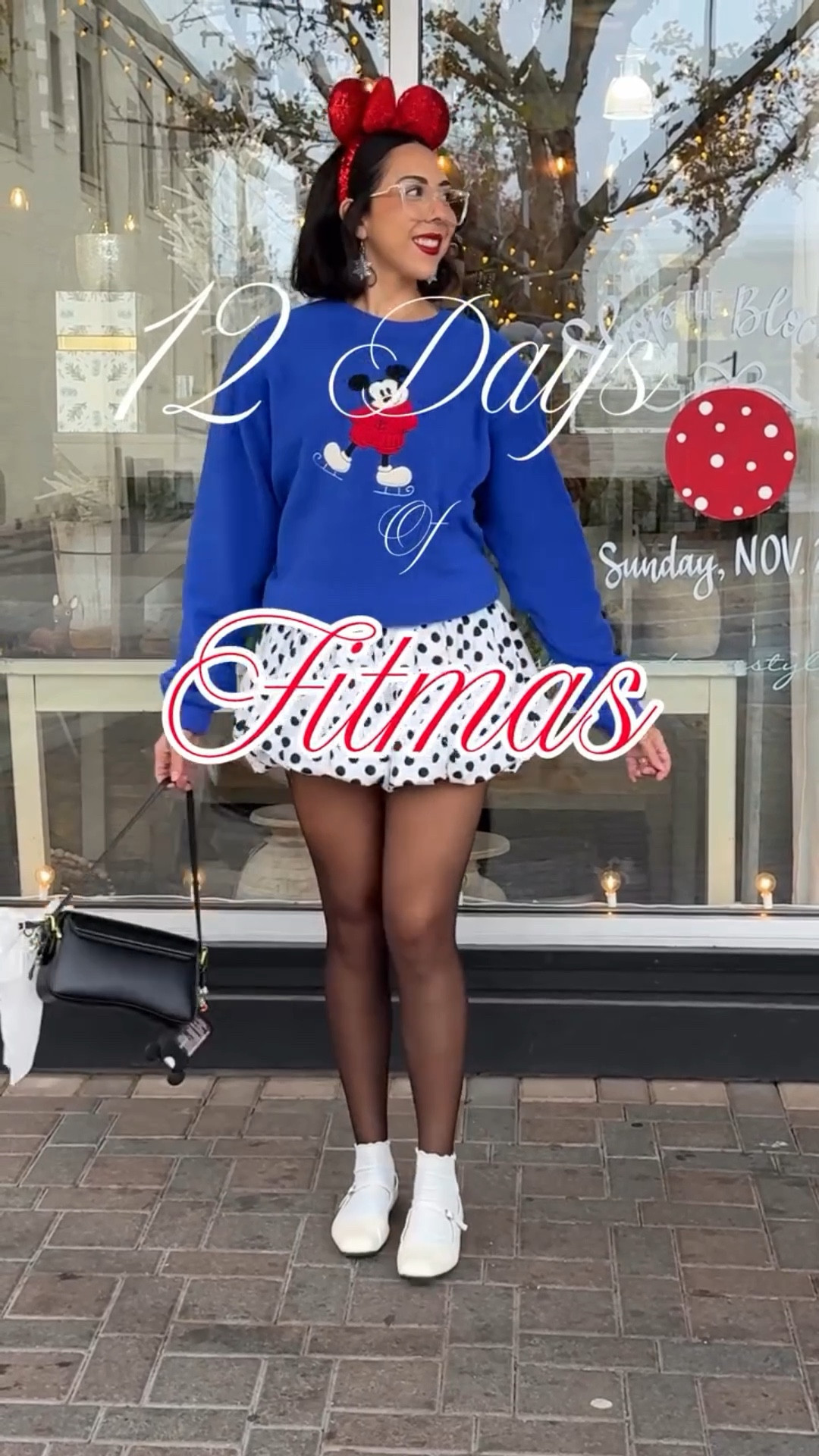 Fitmas Day 3 🎄✨

Polka dot princess coming in hot with another festive fit! One of my favorite thrifted finds from @mercari … 

and yes, Marc immediately stole it and claimed it as his own 😅

Skirt/dress @fashionnova 
Tights @amazonfashion 
Sweater @mercari 
Ears @disneystore 
Glasses @zeelool 
FAV red lip @maybelline 

#disney #disneystyle #disneychristmas #12daysoffitmas #disneylandchristmas

#LTKSeasonal #LTKootd #LTKHoliday