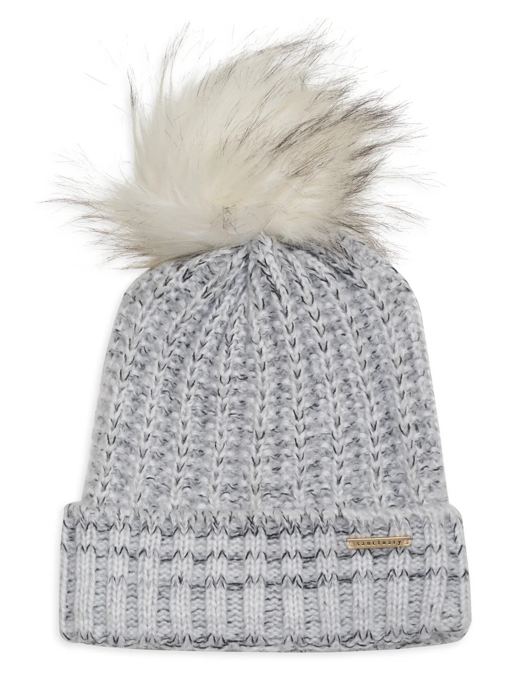Twisted Yarn Beanie White | Sanctuary Clothing