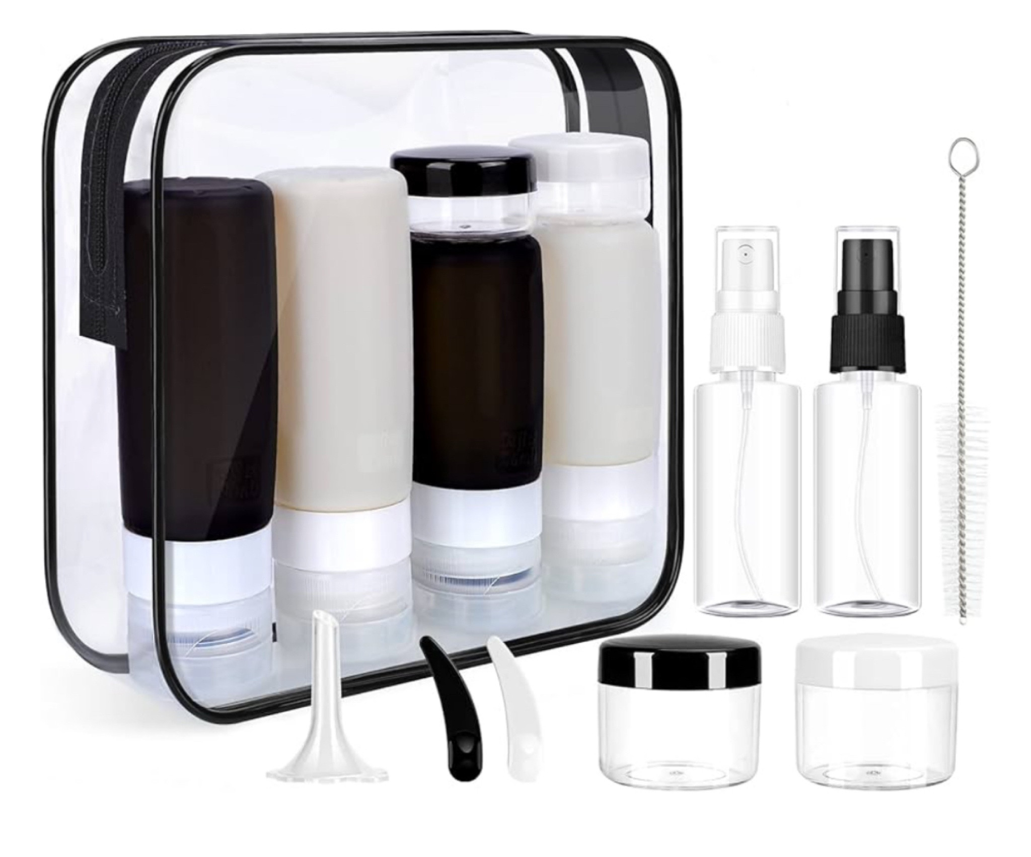 The best travel containers for shampoo, conditioner etc. plus they come with bottles for toner  

#LTKTravel