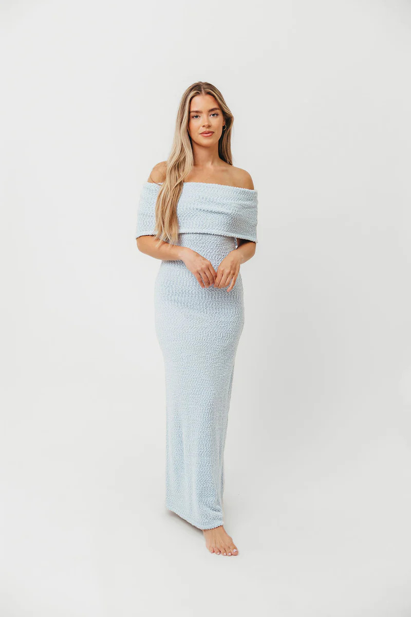Brit Maxi Dress in Dusty Blue - Bump Friendly *2/10 PRE-ORDER* | Worth Collective