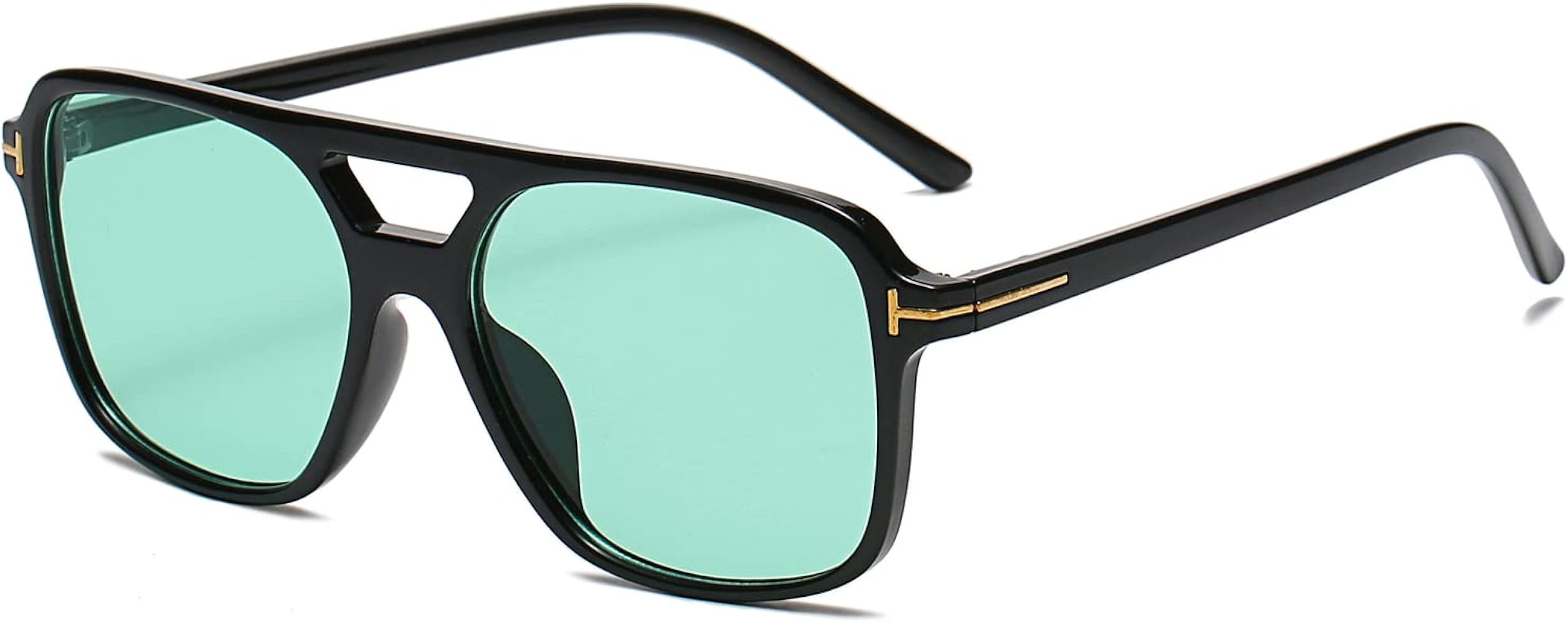 Retro Trendy Aviator Sunglasses 70s Cool Oversized Vintage Unisex 100% UVA/UVB Protection | Amazon (US)