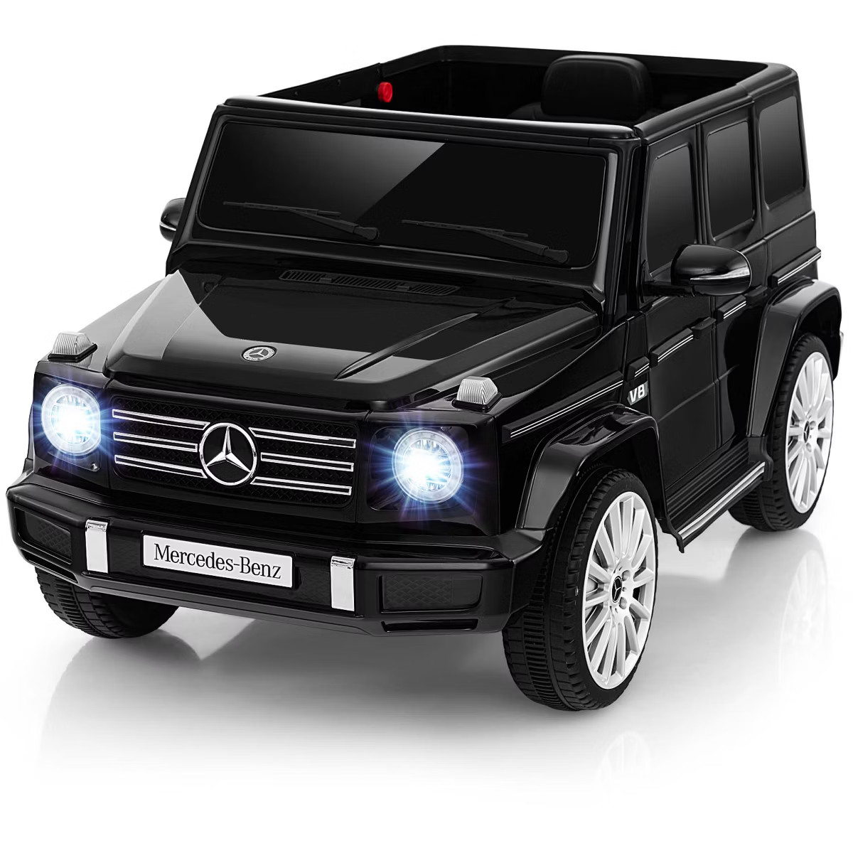 Costway Licensed Mercedes-Benz G500 Kids Ride-on Car 12V Battery Powered Ride-on Truck Painted Bl... | Target
