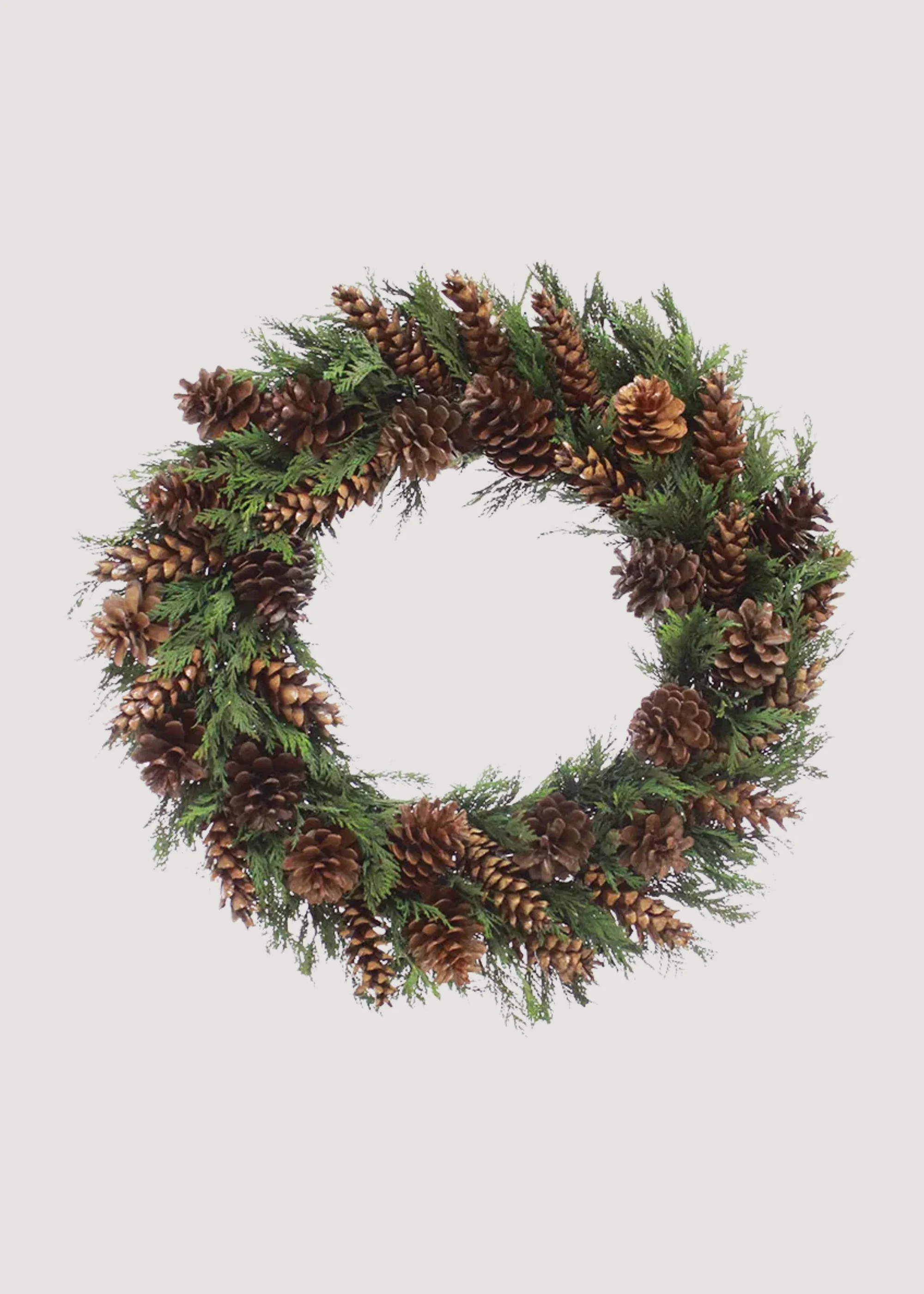 Preserved Cedar Wreath with Pine Cones | Winter Wreaths at Afloral | Afloral