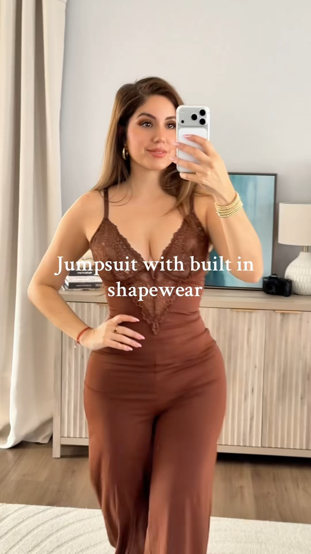 Love this jumpsuit with built in shapewear! 

 #LTKHoliday #LTKootd #LTKSeasonal