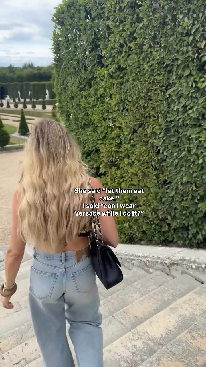 Versailles was AMAZING. All I kept thinking about was the Marie Antoinette 90s movie with Kirsten Dunst. (tell me you’re millennial without telling me you’re a millennial🤦🏼‍♀️) but really though, anyone else remember that movie??


#versacetop #scarftop #paristop #franceoutfit #versaillesoutfit #versaceoutfit

#LTKSeasonal #LTKTravel #LTKStyleTip