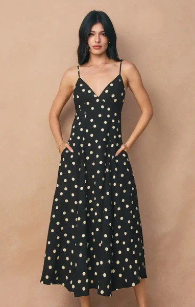 Dolores Polka Dot Maxi | Mint Clothing Boutiques