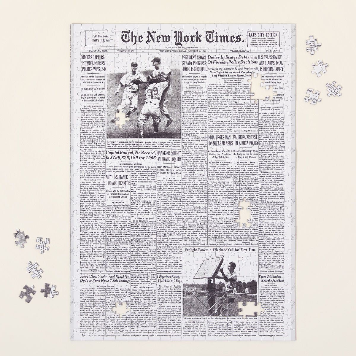 New York Times Custom Front Page Puzzle | UncommonGoods