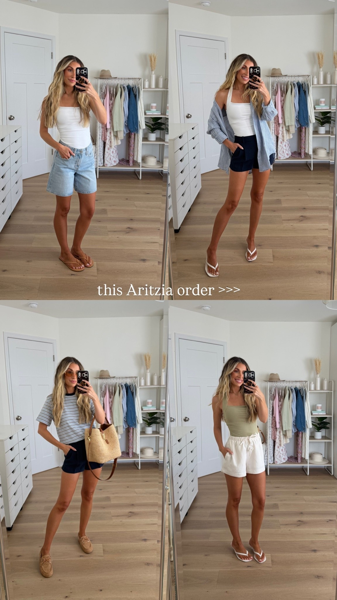 Head over heels for my latest aritzia order! I grabbed a few stunning elevated basics that I can easily mix & match and re-wear throughout the season! 

I’m 5’2 and typically a xs or 0/24 🤍 

Aritzia style
Aritzia sale 
Aritzia lodge shorts 
Aritzia denim 
Aritzia halter top 
Aritzia tshirt

#LTKootd #LTKPetite #LTKSeasonal