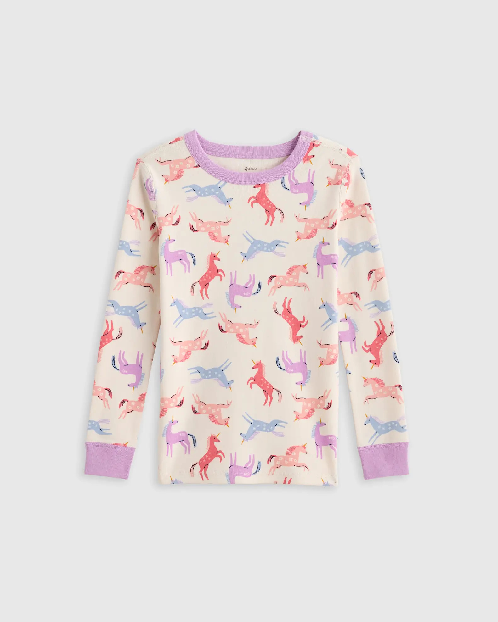 100% Organic Cotton Long Sleeve and Pant Pajama Set | Quince