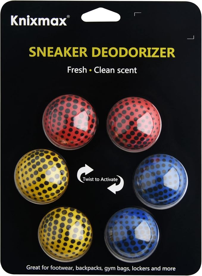 Knixmax Sneaker Deodorizer Balls, Shoe Odor Eaters Deodorant Ball for Gym Bag Locker Closet Car, ... | Amazon (US)