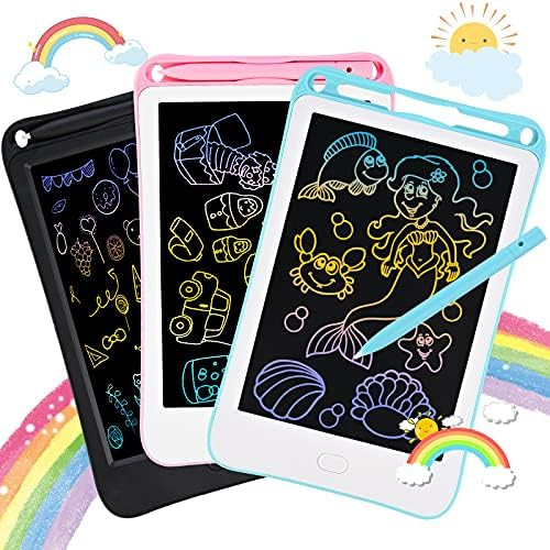 3 Packs LCD Writing Tablet for Kids, GOLDGE 8 Inch Doodle Board, Toys for Girls Boys 8-10 3-10, Dood | Amazon (US)