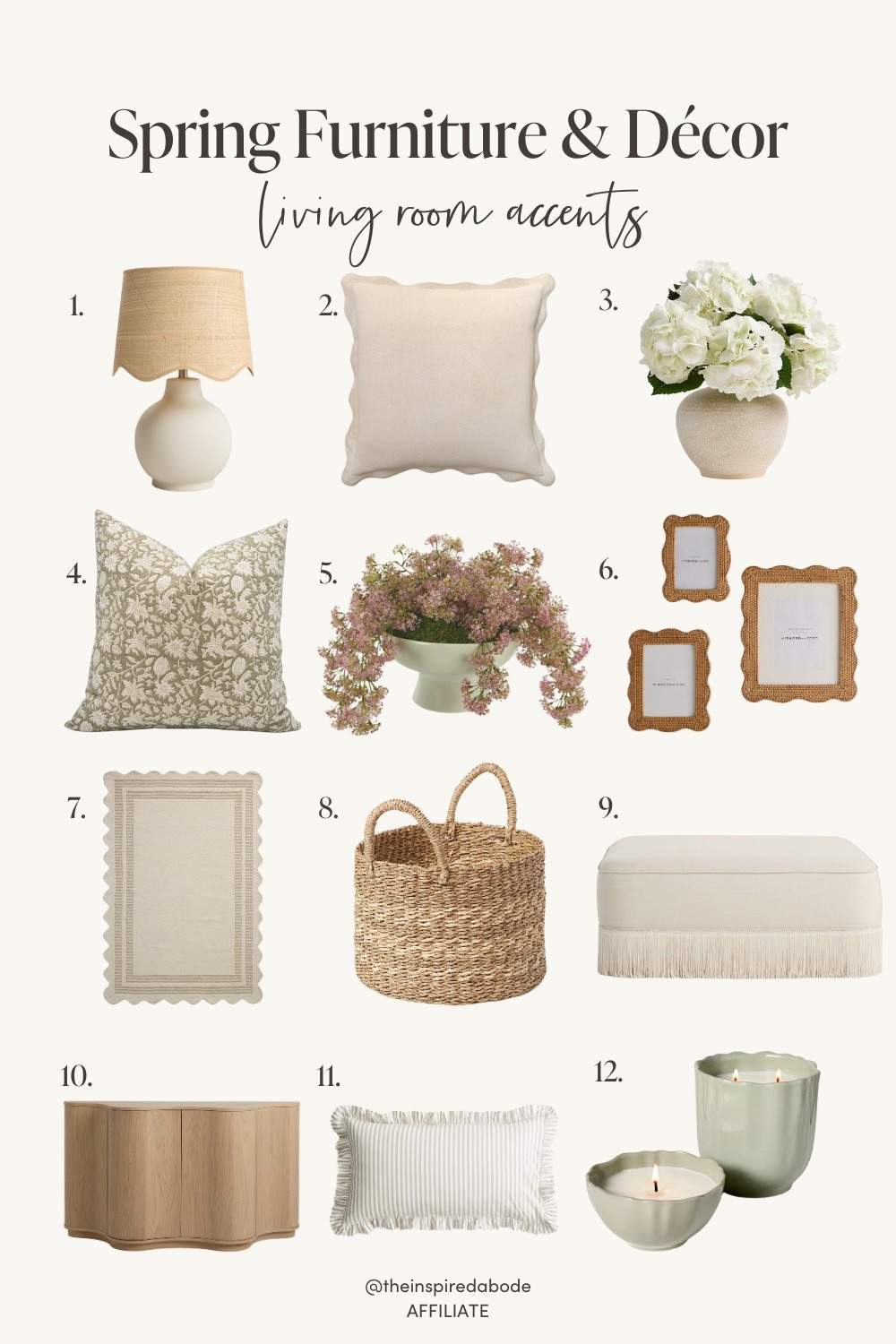 Florals for spring? Groundbreaking 🌸🌼 Loving florals (of course!), scalloped edging, woven details, and sage accents for spring! Shop some of our favorite living room accents to upgrade your space for the new season 😍

#LTKHome #LTKFindsUnder100 #LTKSeasonal