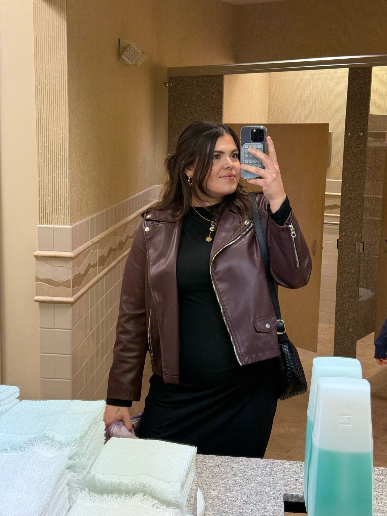 What I wore to church last night and then to dinner afterwards. This was a midi, somewhat body, black dress from Amazon but it’s so flattering. I put a leather jacket over it and then wore my knee high leather boots and it was a total vibe. 

Winter outfit, date night, Vegas, Amazon black dress   

#LTKStyleTip #LTKFindsUnder50 #LTKMidsize