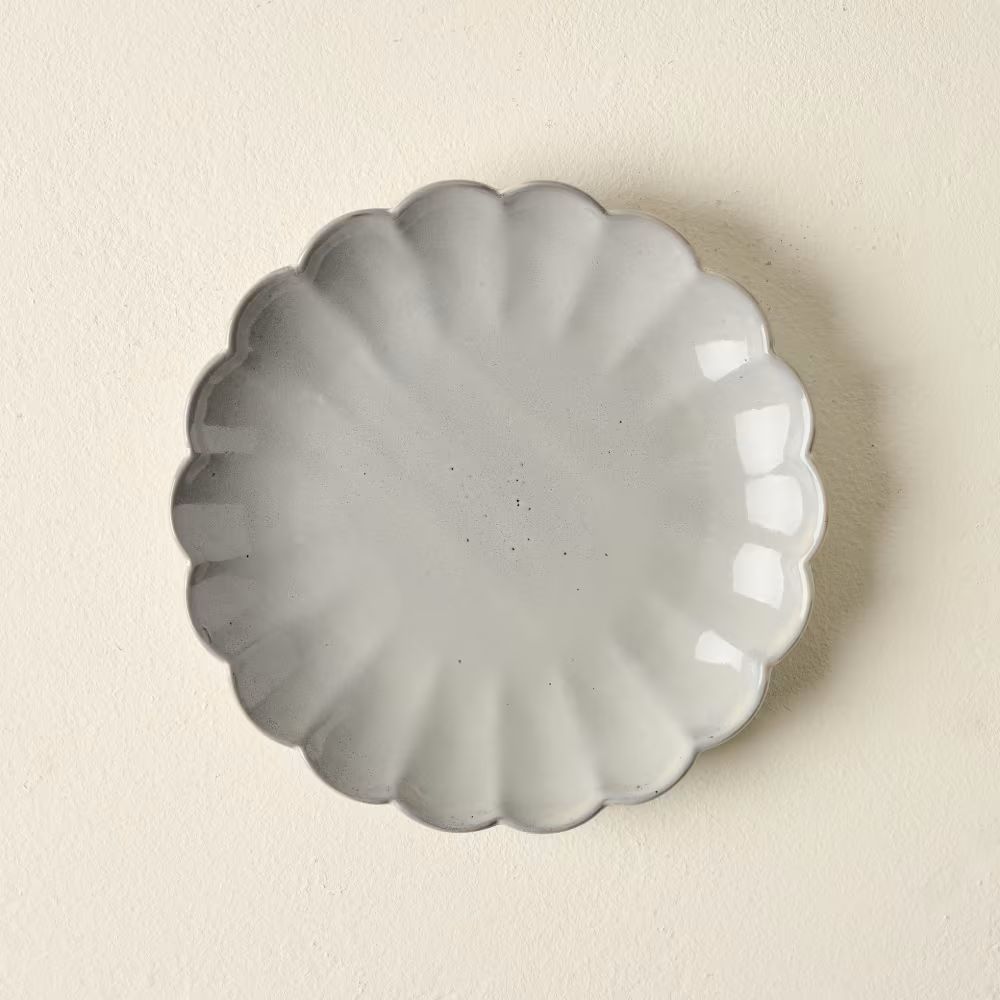 Grey Scalloped Plate | Magnolia