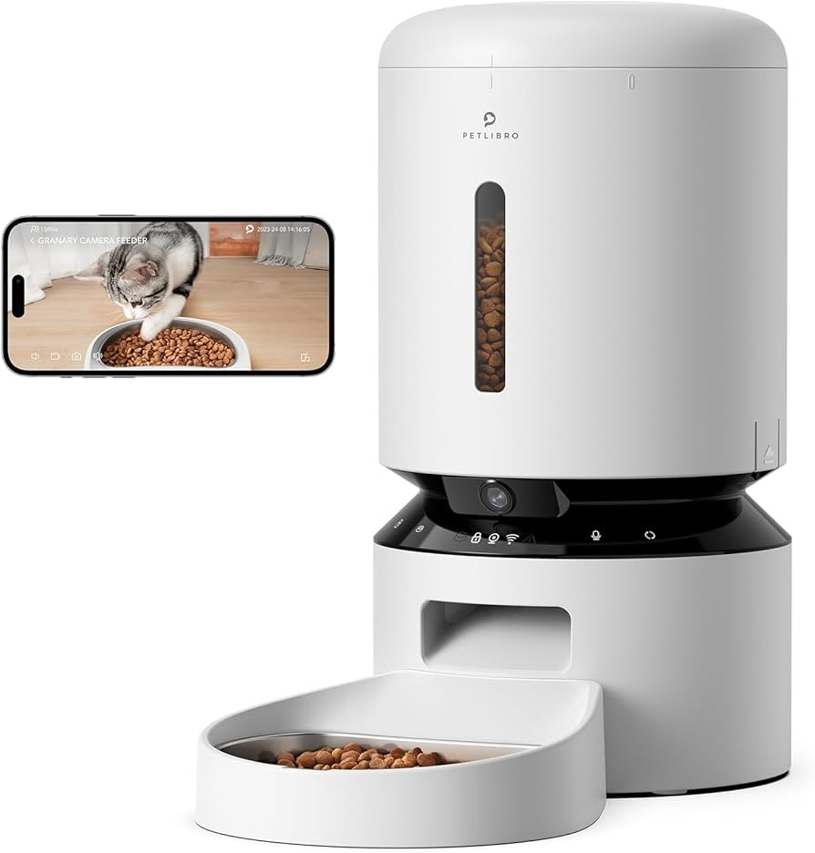 PETLIBRO Automatic Cat Feeder with Camera, 1080P HD Video with Night Vision, 5G WiFi Pet Feeder w... | Amazon (US)