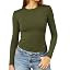 Abardsion Women's Slim Lightweigh Long Sleeve T Shirts | Amazon (US)