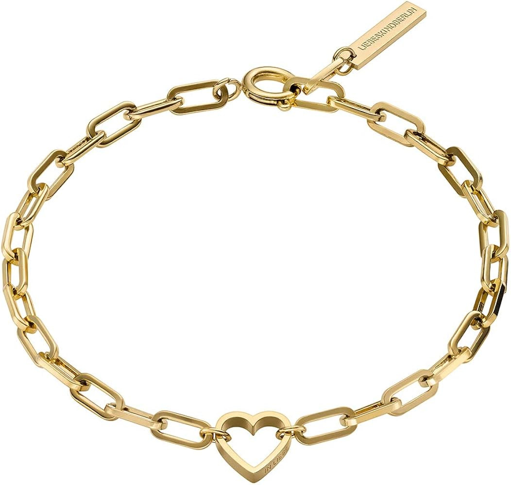 LIEBESKIND BERLIN Herz-Schmuck f\u00fcr Damen \u2013 Armb\u00e4nder, Ketten und Ohrschmuck aus Ed... | Amazon (DE)