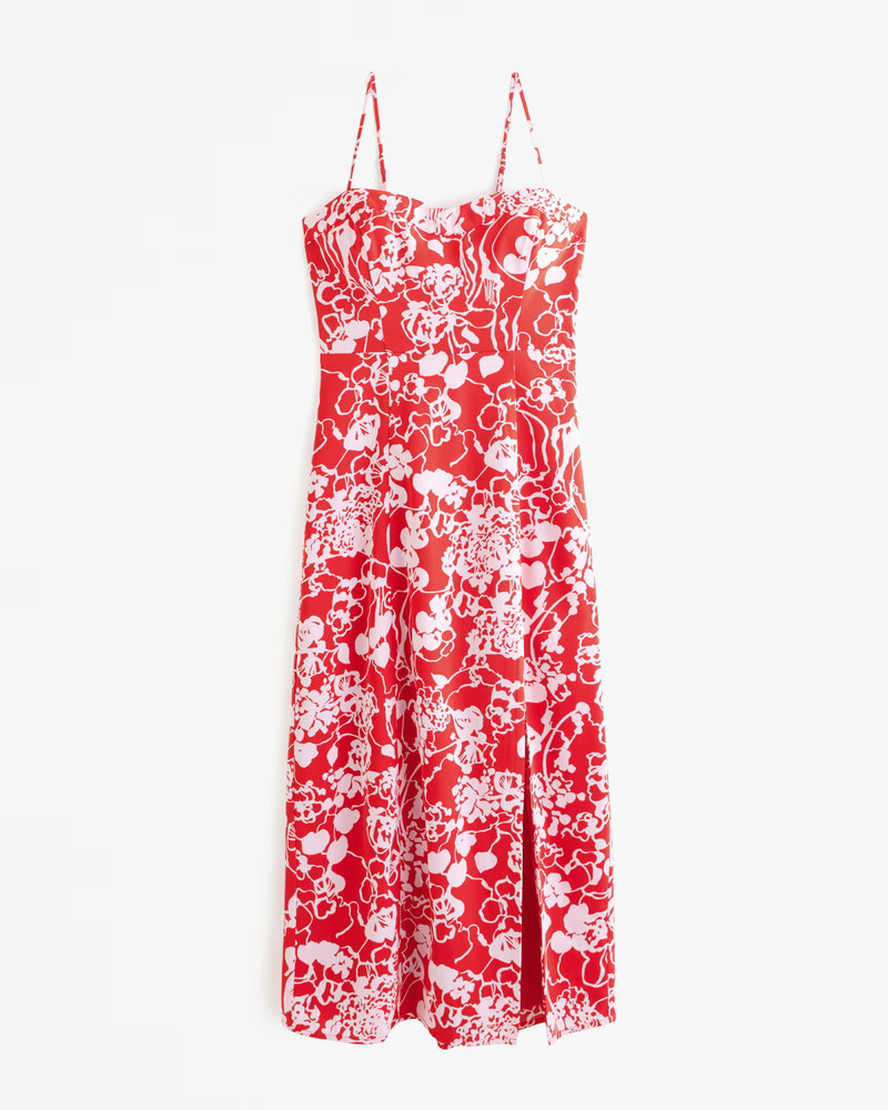 Women's The A&F Camille Midi Dress | Women's Dresses & Jumpsuits | Abercrombie.com | Abercrombie & Fitch (US)