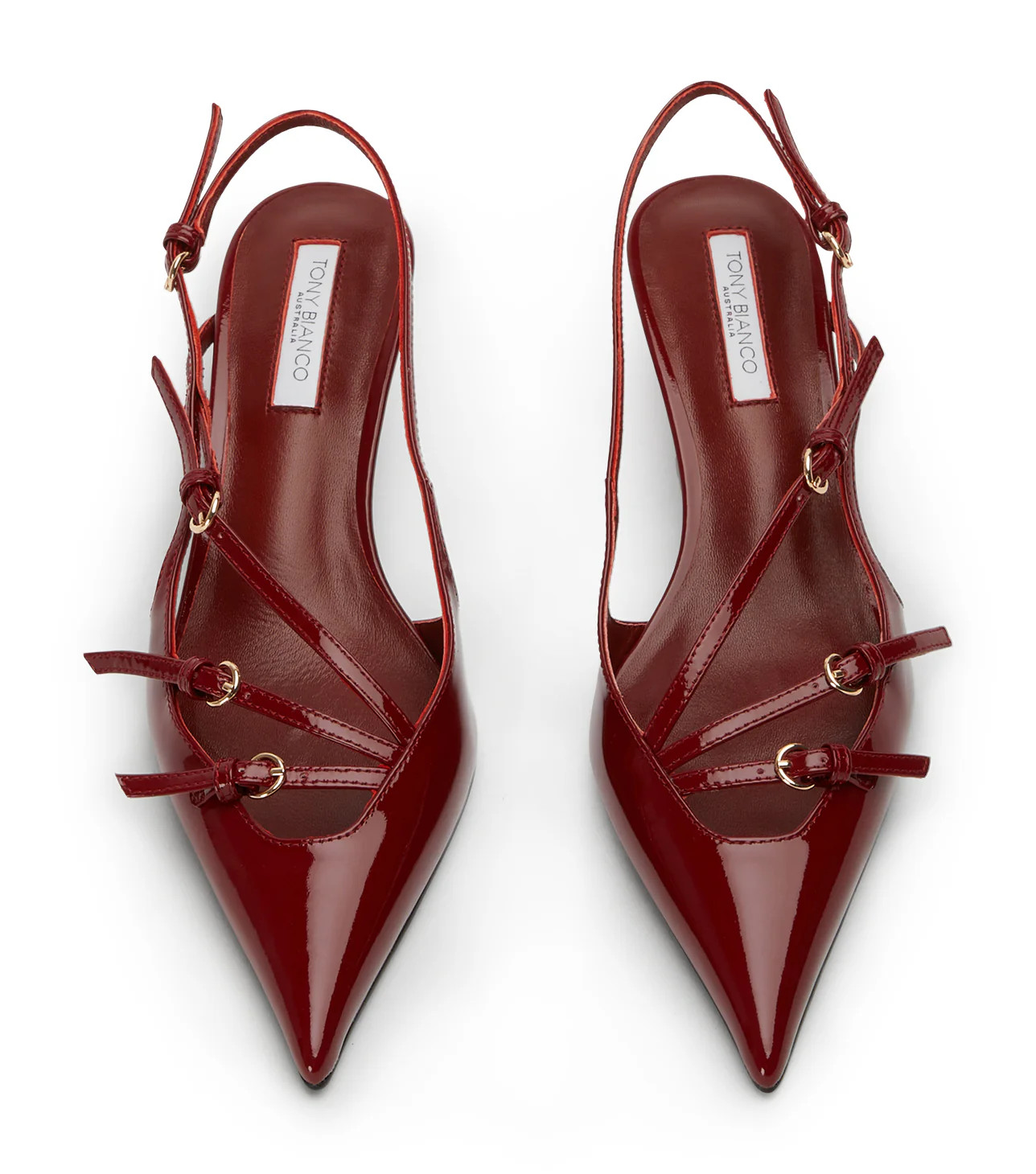 Koko Bordeaux Patent Heels | Tony Bianco US