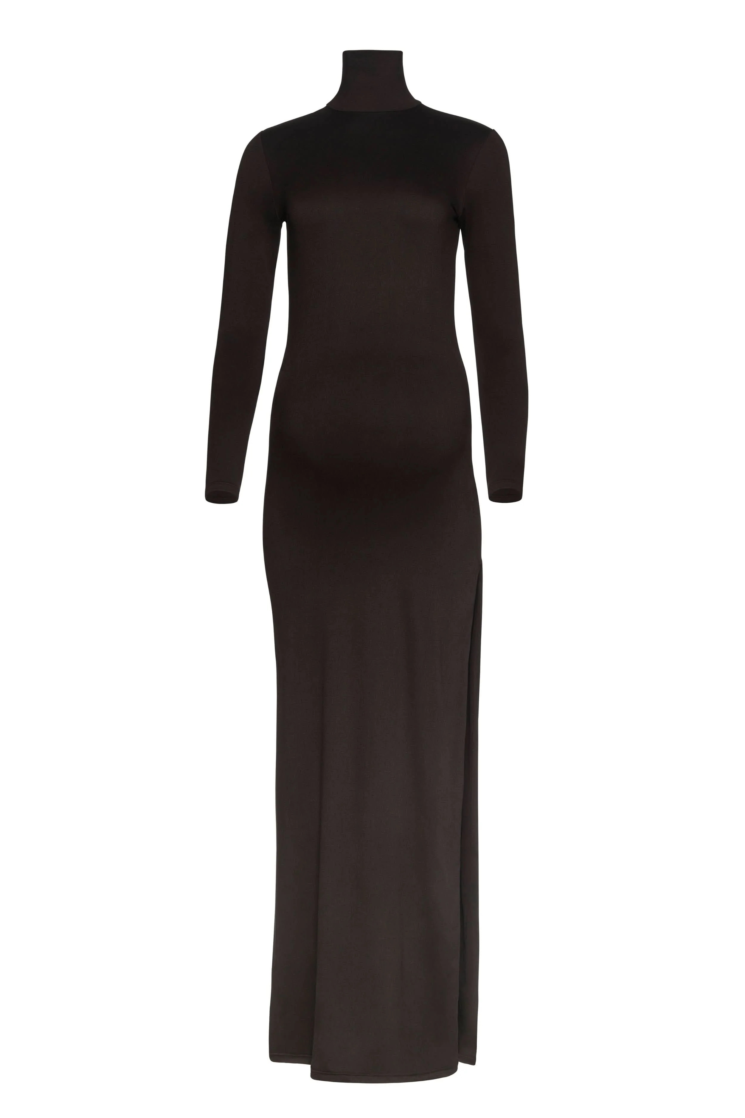 The Monica Turtleneck Long Sleeve Maxi Dress | Shop Women's Jersey Maxi Maternity Dress | Bumpsui... | BUMPSUIT
