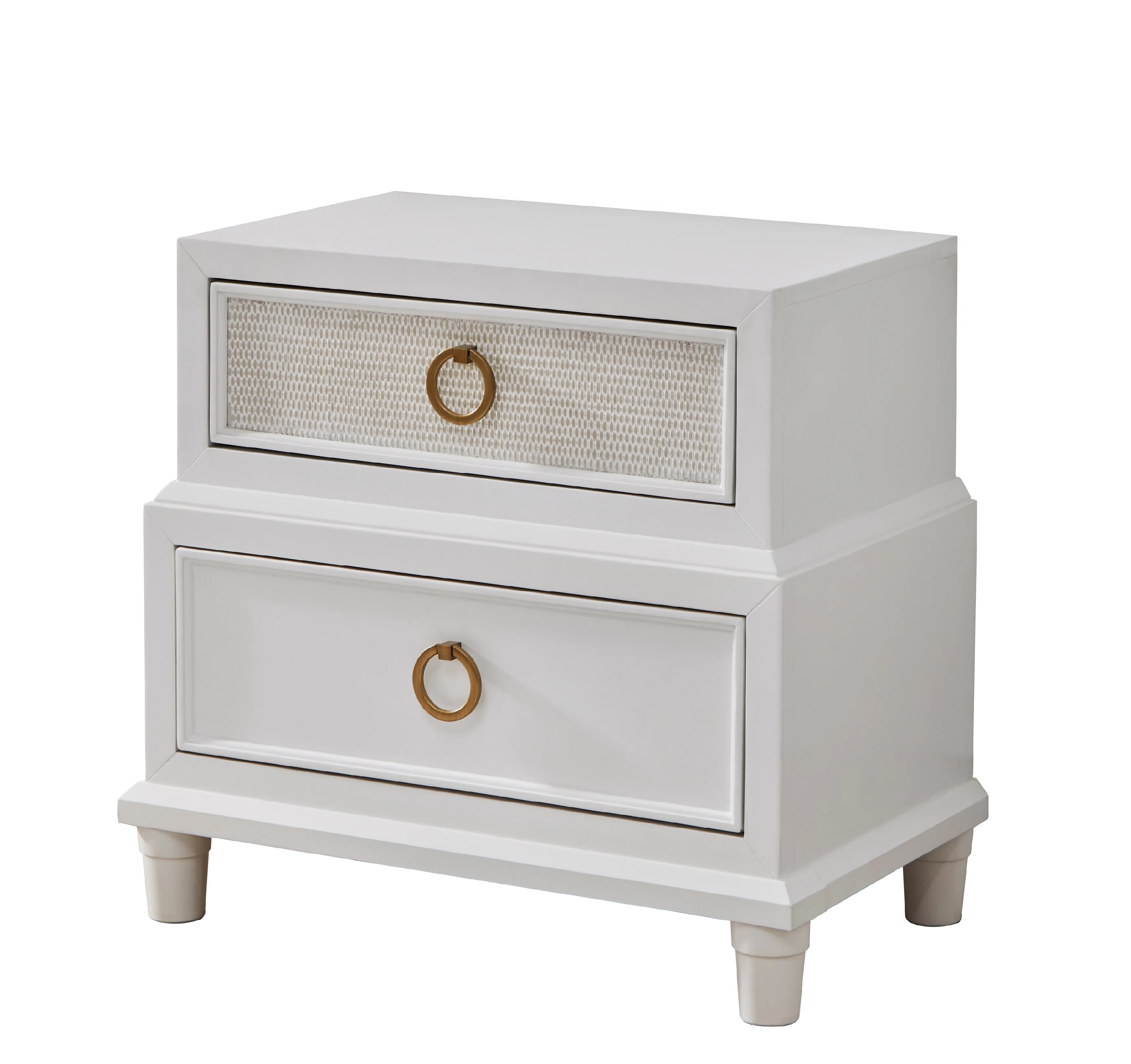 Ainslei 2-Drawer Nightstand - White | Wayfair North America