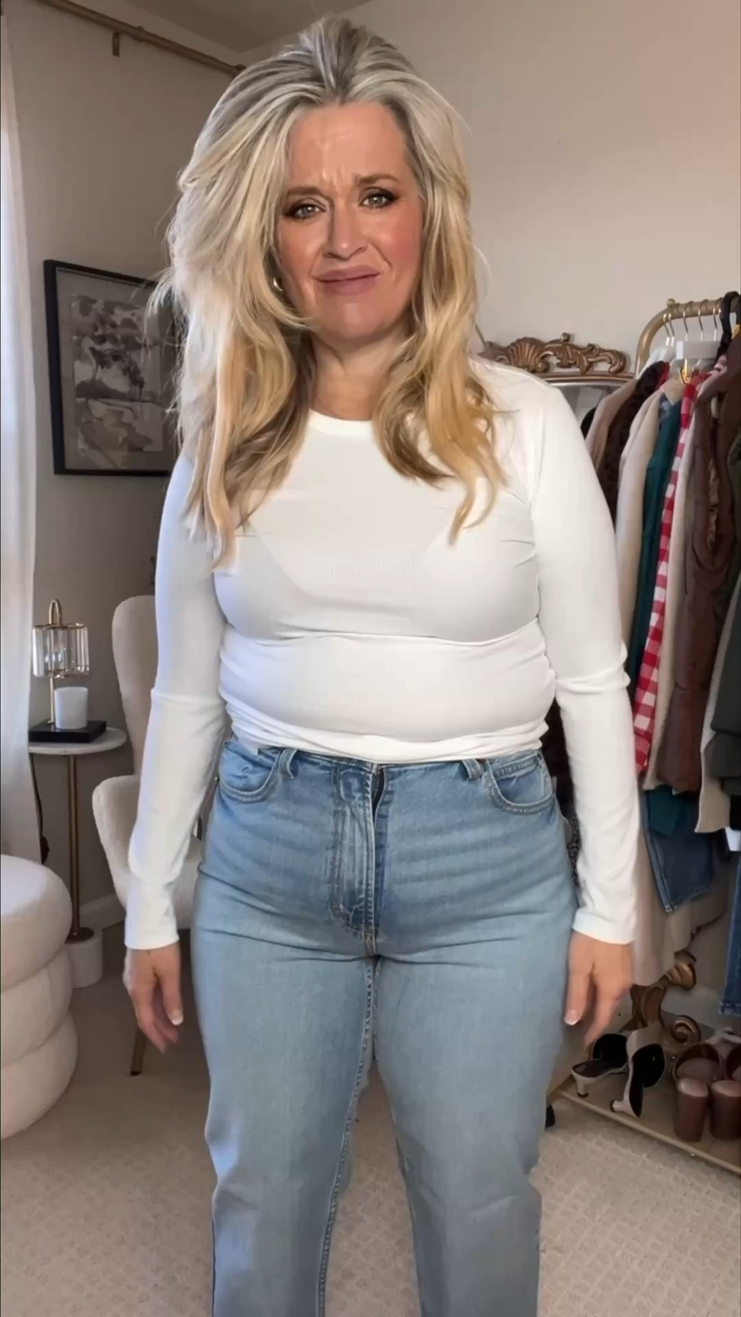  ✨Tap the bell, save and ❤️ for over 40 fashion, midlife style, midsize fashion and luxury looks for less. 

Just because something is everywhere right now
and looks amazing on so many people
doesn’t mean it’s universal.

That doesn’t mean the trend is bad.
And it definitely doesn’t mean there’s anything wrong with your body.

Bodies are different.
Proportions are different.
And fit is always personal.

Some styles will feel effortless.
Others will never quite feel right — no matter how viral they are.

Learning that has made getting dressed feel calmer, kinder, and a lot more fun.
Less forcing.
More choosing what actually feels good.

And that’s always in style 🤍

⬇️Sizing information:
(size up if in between sizes.)  
👑"Helping you look good, feel good!" - Lindsey Denver

Over 40 fashion, over 50 style, midlife style, midsize fashion, Gen X style, body confidence, perimenopause style, mom outfits, over 45 style, over 50 

Follow my LTK @Over40andmidlife on the @shop.LTK app to view this post and get my exclusive app-only content!

#liketkit 
@shop.ltk
https://liketk.it/5Jc54

Follow my LTK @Over40andmidlife on the @shop.LTK app to view this post and get my exclusive app-only content!

#liketkit 
@shop.ltk
https://liketk.it/5JsXP