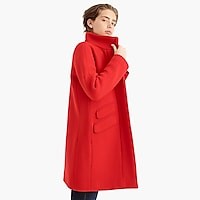 Cocoon coat in Italian stadium-cloth wool | J. Crew US