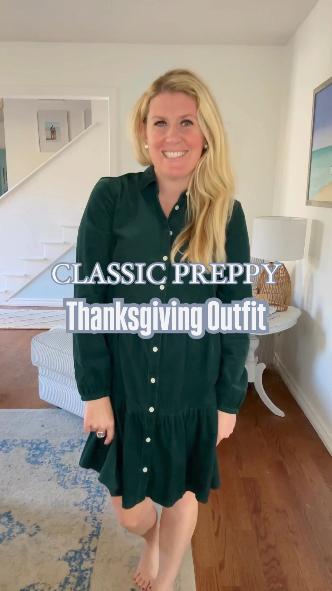 Honestly you cannot go wrong with a corduroy dress this time of year! I love the forest green color too. I love this particular dress with riding boots and a sweater, but it would be equally cute with tights and ballet flats.  

What I love: Thanksgiving outfit, corduroy dress, riding boots, pearls, holiday style, classic style, classic fashion, preppy, preppy style, preppy fashion, coastal living, coastal lifestyle, coastal blues, coastal life, Great Lakes, Great Lakes living, Lake Erie, Midwest, Ohio, coastal decor, coastal art, blue and white, grandmillennial style, timeless style

#LTKSeasonal #LTKFindsUnder100 #LTKHoliday