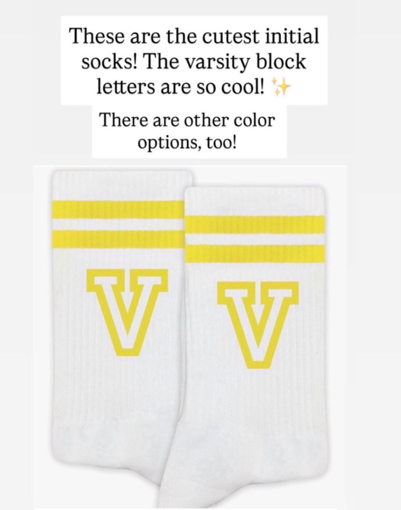 I’m obsessed with these letter block socks

#LTKootd