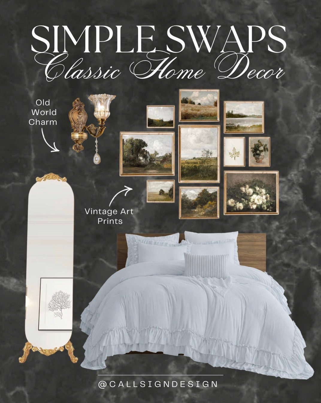 An elegant traditional bedroom layered with old world charm and a subtle hint of castlecore. Rich textures, classic silhouettes, and thoughtful details create a space that feels romantic, storied, and quietly grand. 

#TraditionalBedroom #OldWorldCharm #Castlecore #TimelessInteriors #ElegantHome #BedroomInspo #HomeDecor #DesignDetails #callsigndesign