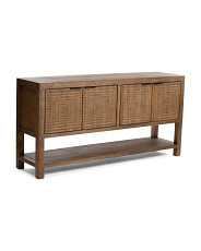 72.5in Reclaimed Pine Osiris Four Door Cabinet | Marshalls