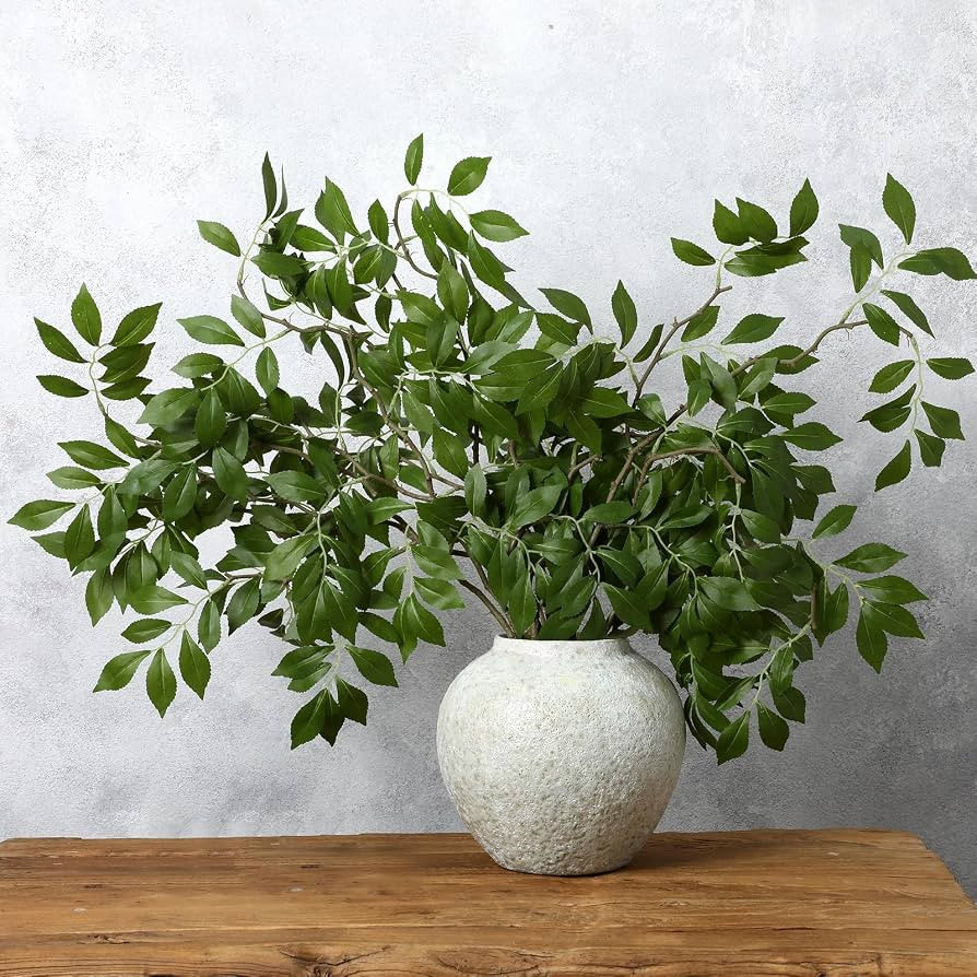 3 Pcs 6pcs Faux Stems and Branches for Vase 31.5inch Fake Plants Artificial Greenery Stems Faux B... | Amazon (US)