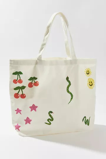 Coney Island Picnic Art Doodles Canvas Tote Bag | Urban Outfitters (US and RoW)