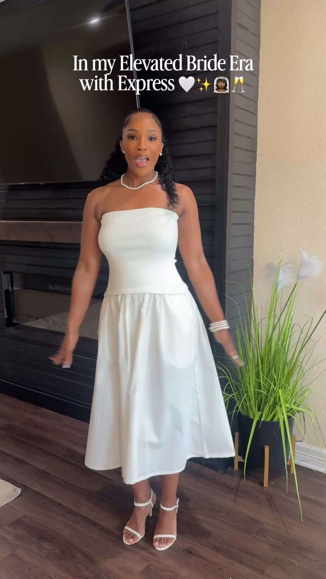In my elevated bridal era and Express is dressing me for every moment 🤍 This Ivory dress is fitted, flowy, has pockets, and can be dressed up or down — perfect for all your summer bride activities!

#LTKWedding #LTKootd #LTKMidsize