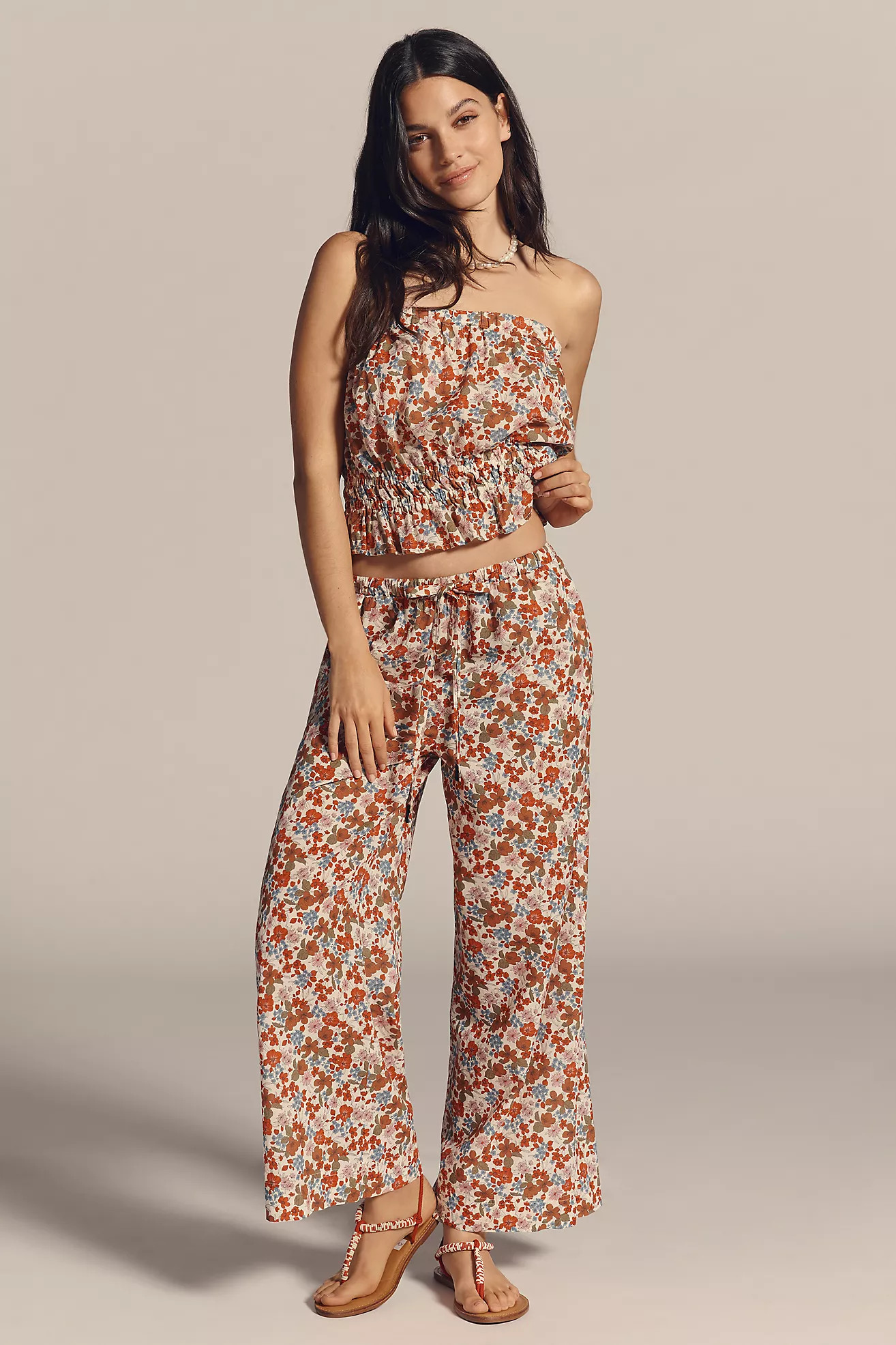 Stateside Desert Floral Cotton Tube Top | Anthropologie (US)