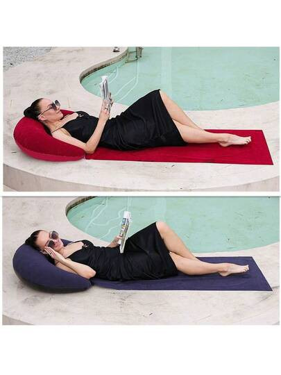 Colchoneta inflable plegable de una pieza para camping al aire libre, ligera y portátil, fácil ... | SHEIN