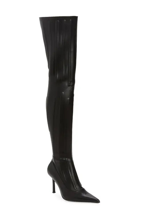 Jeffrey Campbell Jeepers Over the Knee Stiletto Boot in Black at Nordstrom, Size 6.5 | Nordstrom