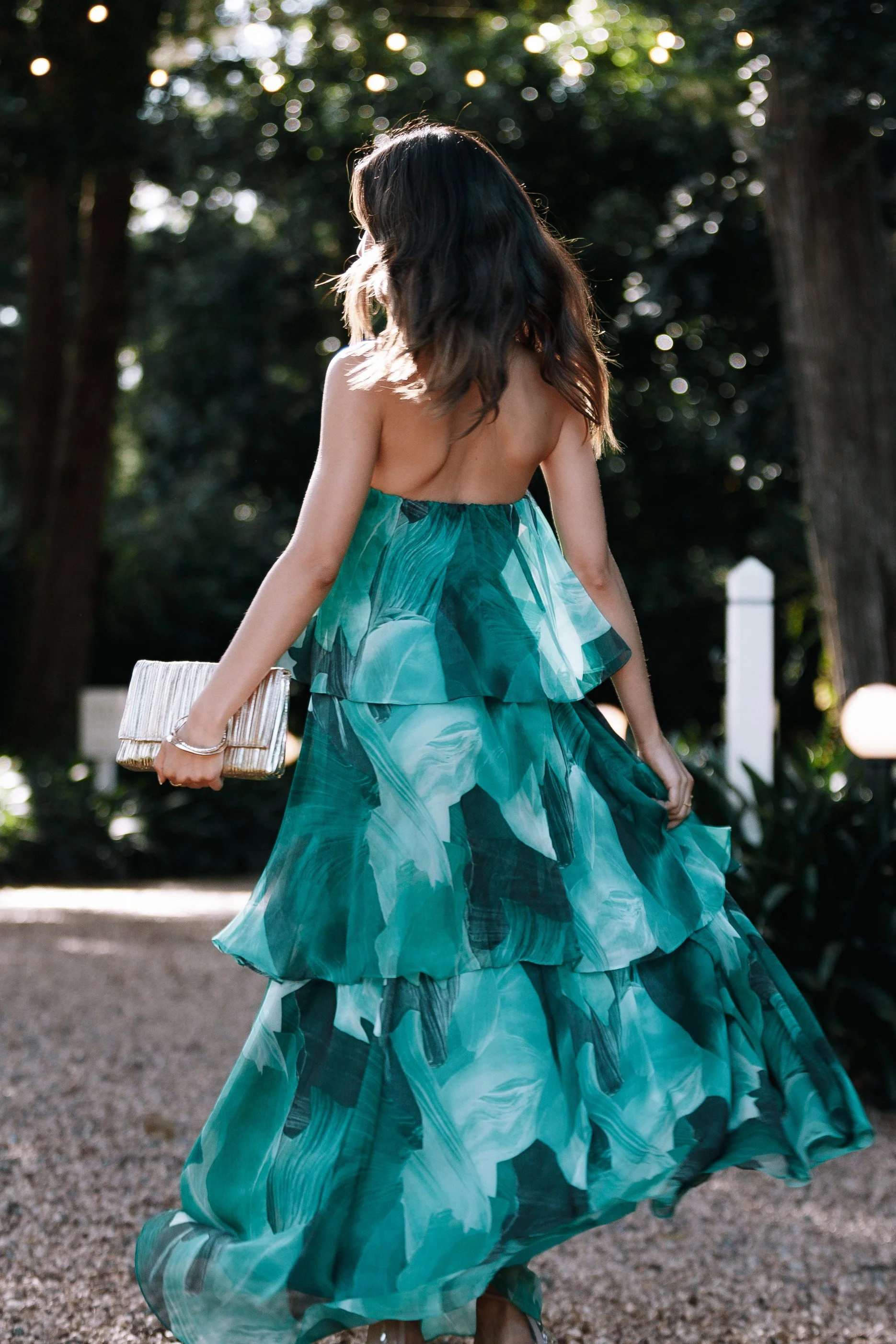 Bloom Strapless Maxi Dress - Green Floral | Petal & Pup (US)