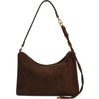 Small Suede Hobo Bags for Women, Crossbody Purses Slouchy Shoulder Bag | Amazon (US)