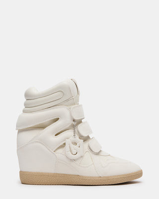 Steve Madden Women's Mavis Wedge Sneakers - White Suede - Size 6.5 | Steve Madden (US)