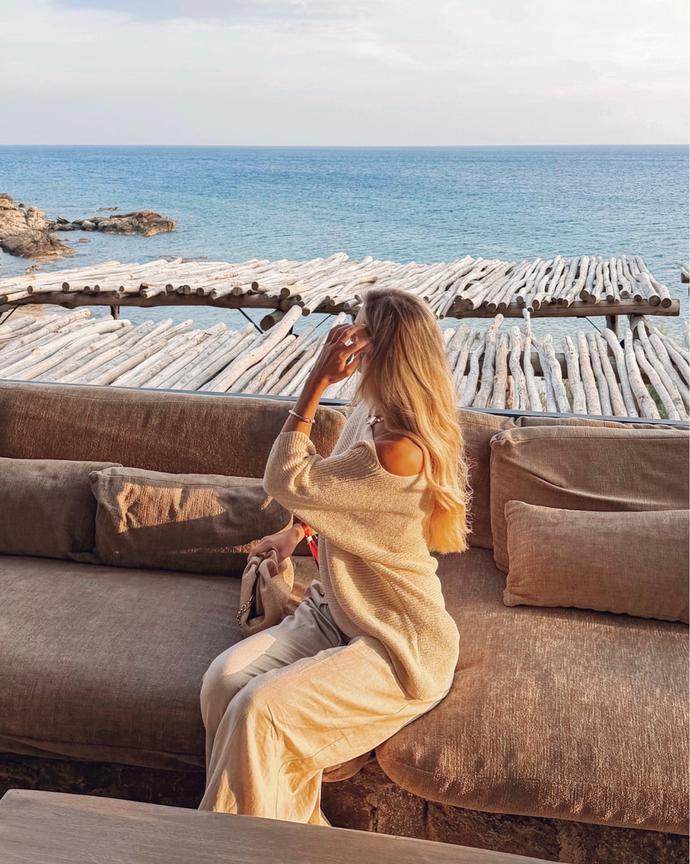 Euro summer outfit 🤍🐚🌊 

|| Wide Leg Trousers, Linen Trousers, Holiday Outfits, Scorpios Mykonos, Noema Mykonos, Neutral Outfit, Asymmetric Top, Beige Outfit, Summer Shoes, Heeled Sandals, Euro Summer Outfits, What To Wear, How To Style, Summer Outfits, Summer Bags, Holiday Bag.

#LTKuk #LTKsummer #LTKeurope