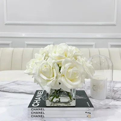 Rose Arrangement in Vase | Wayfair North America